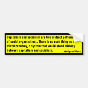 Geen gemengde economie (von Mises) Bumpersticker