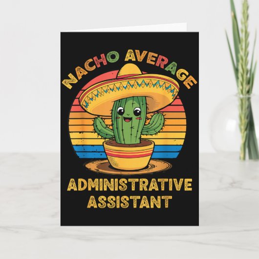 Geen gemiddelde administratieve assistent admin ci kaart (Voorkant)