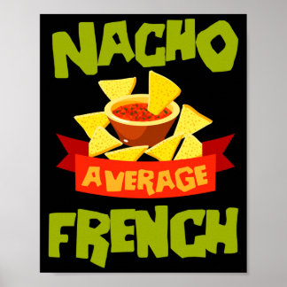 Geen gemiddelde franse grappige verjaardag achtern poster