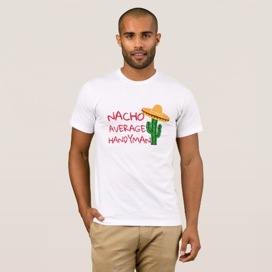 Geen gemiddelde klusjesman strand Cinco De Mayo fe T-shirt (Voorkant volledig)