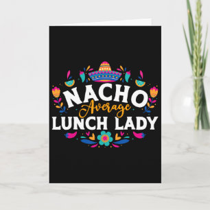 Geen gemiddelde lunchdame Cinco De Mayo Matching F Kaart