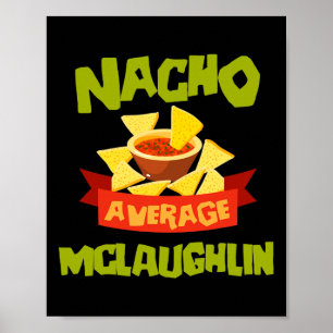 Geen gemiddelde Mclaughlin Grappige Verjaardag Gep Poster