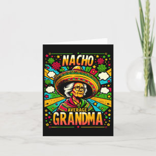 Geen gemiddelde oma Cinco De Mayo grappig cadeau v Kaart