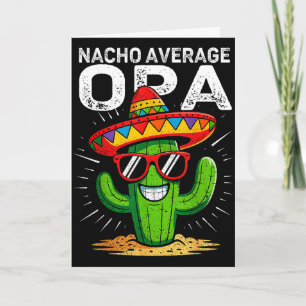 Geen gemiddelde opa grappige cinco de mayo Mexicaa Kaart