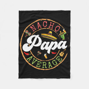 Geen gemiddelde papa Cactus Cinco De Mayo Matching Fleece Deken