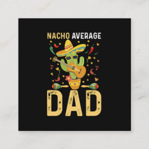 Geen gemiddelde papa Cinco De Mayo Mexicaanse papa Vierkante Visitekaartje