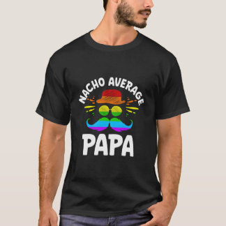 Geen gemiddelde Papa Vaderdag Foodie Ouders Eten T-shirt