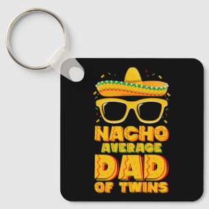 Geen gemiddelde papa van tweeling Mexicaanse Cinco Sleutelhanger