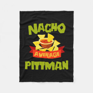 Geen gemiddelde pittman grappige verjaardag achter fleece deken