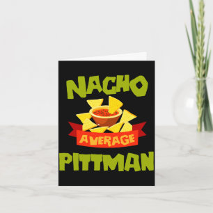 Geen gemiddelde pittman grappige verjaardag achter kaart
