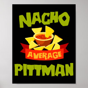 Geen gemiddelde pittman grappige verjaardag achter poster