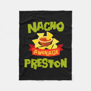 Geen gemiddelde preston grappige verjaardag achter fleece deken