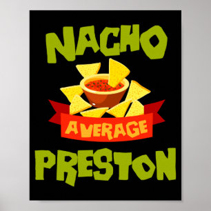 Geen gemiddelde preston grappige verjaardag achter poster