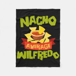 Geen gemiddelde Wilfredo Grappige Verjaardag Perso Fleece Deken