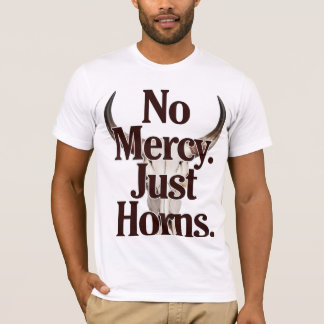 Geen Genade Alleen Hoorns Langhoofd Schedel Brutal T-shirt