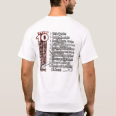 geen genade front t-shirt (Achterkant)