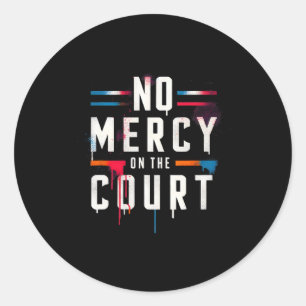 Geen genade op het veld Picklell Tennis Dminton Ma Ronde Sticker
