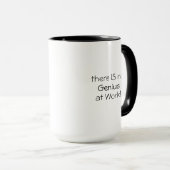 Geen Genius Funny Quote Coffee Mok (Voorkant rechts)