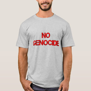 GEEN genocide Zeg nee tegen genocide STOP geno T-shirt