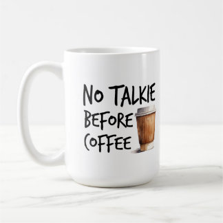 Geen gepraat voor koffie grappig cadeau voor liefh koffiemok