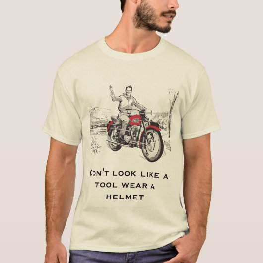 Geen gereedschap draag een helm t-shirt (Voorkant)
