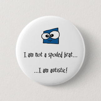 Geen geroosterd merk - autisme ronde button 5,7 cm