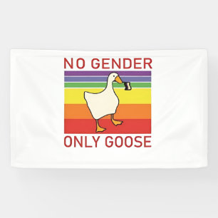 Geen geslacht alleen gans niet-binaire LGBTQ Spandoek