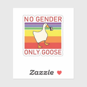 Geen geslacht alleen gans niet-binaire LGBTQ Sticker