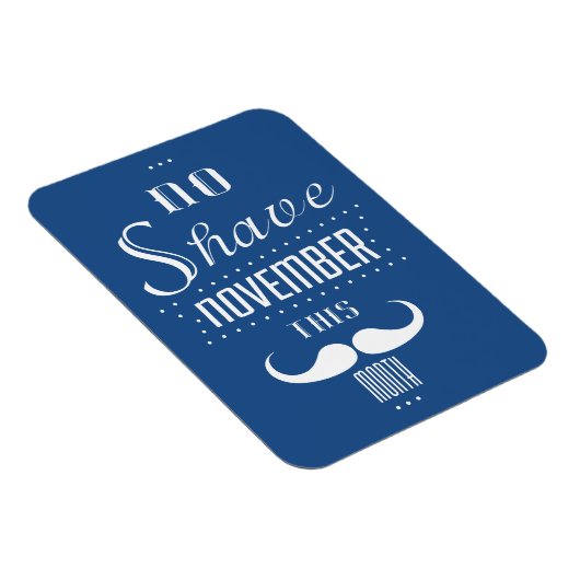 Geen gespleten November Funny Text Design Magneet (Rechterzijde)