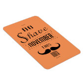 Geen gespleten November Funny Text Design Magneet (Rechterzijde)