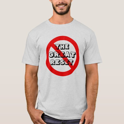 Geen geweldige reset t-shirt (Voorkant)