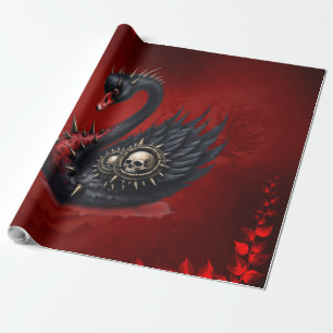Geen gewone zwaan – Spikes, schedels & Sass. Cadeaupapier