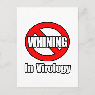 Geen gezeur in virologie briefkaart
