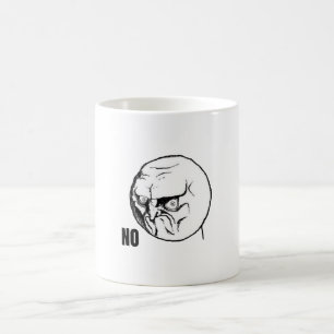 Geen gezichtsmemen koffiemok