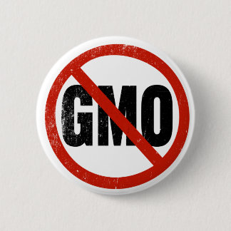 Geen GGO, geen GGO, maart tegen Monsanto Ronde Button 5,7 Cm