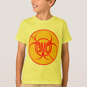 Geen GGO-Kind T-shirt Bio Gevaar GGO-Shirten