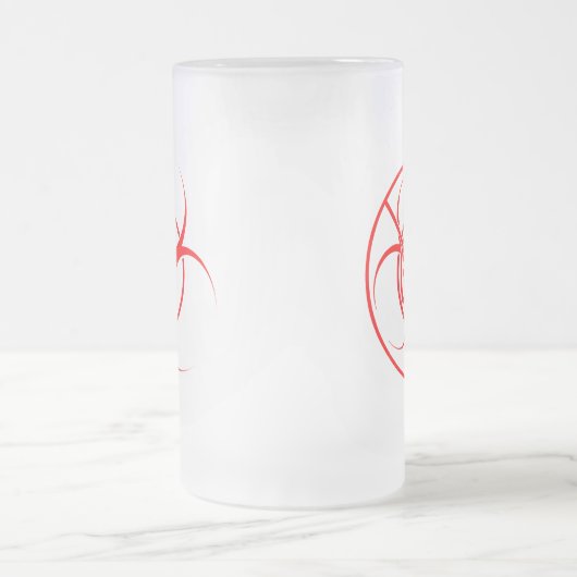 Geen GGO-Mok Biogevaarsewaarschuwing GGO-brillengl Matglas Bierpul (Center)