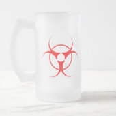 Geen GGO-Mok Biogevaarsewaarschuwing GGO-brillengl Matglas Bierpul (Links)