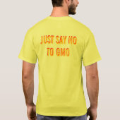 Geen GGO-Shirten Bio Hazard GMO Gepersonaliseerde T-shirt (Achterkant)