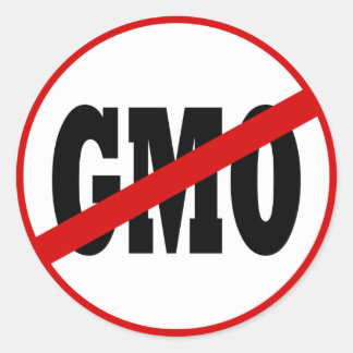 Geen GGO-Sticker Ronde Sticker