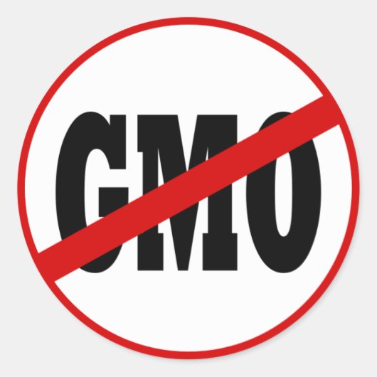 Geen GGO-Sticker Ronde Sticker (Voorkant)