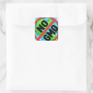 GEEN GGO VIERKANTE STICKER
