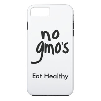 "Geen GGO's eet gezond wit met zwarte promotie iPhone 8 Plus / 7 Plus Hoesje