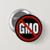 Geen GGO's Ronde Button 5,7 Cm (Voorkant /achterkant)