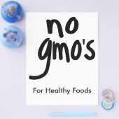 Geen GGO's voor de Gezondheid Voeding Promotional Flyer (Enkel)