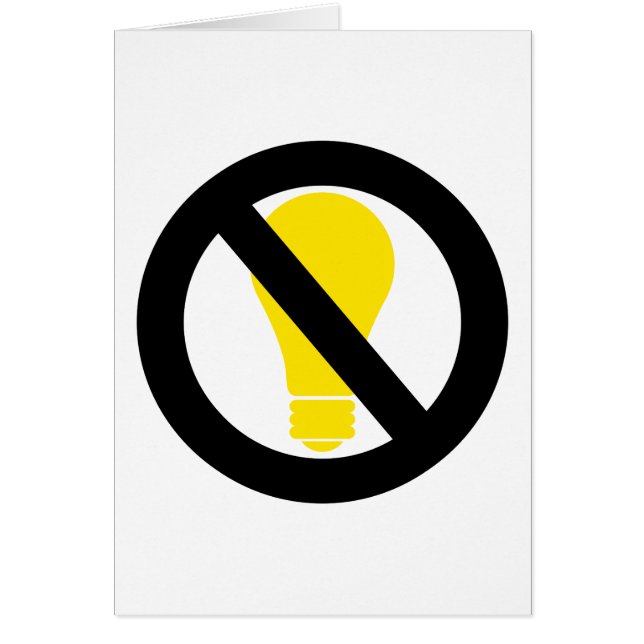 geen gloeilampen (Voorkant)