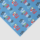 Geen glurende Schattigee grillige Kinder kerst Tissuepapier (Detail)