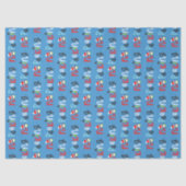 Geen glurende Schattigee grillige Kinder kerst Tissuepapier (Voorkant)