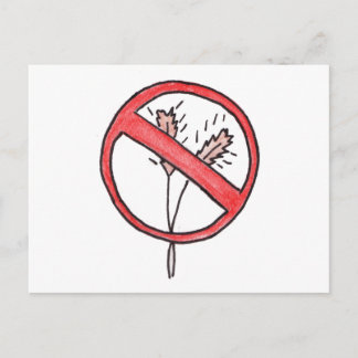 Geen gluten/hittevrij! briefkaart