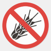 Geen Glutensymbool Ronde Sticker (Voorkant)